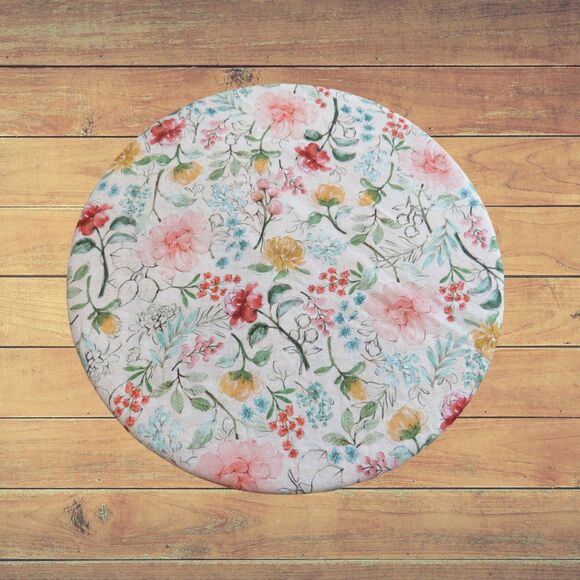 Kitchenaid Bowl Cover, Reversible Boho Patchwork and Floral Mixer Cover - Picture 5 of 5